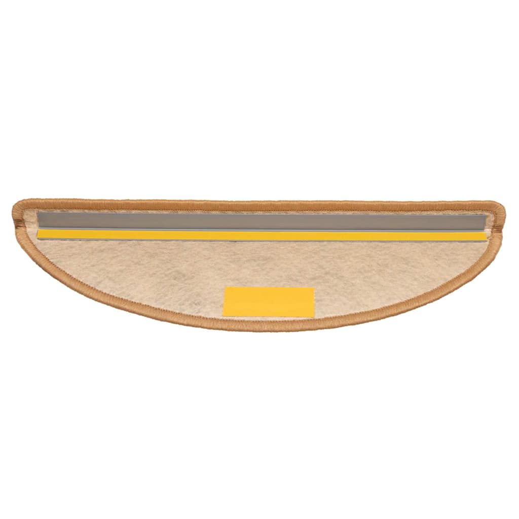 vidaXL Πατάκια Σκάλας Αυτοκόλ. 15 τεμ. Όψη Σιζάλ Χρ. Σιζάλ56x17x3 εκ.