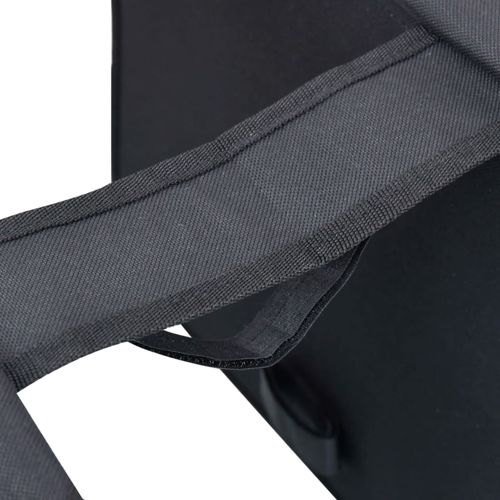 vidaXL Τσάντα Σχάρας Ποδηλάτου Διπλή Αδιάβροχη Μαύρη 35 Λίτρων