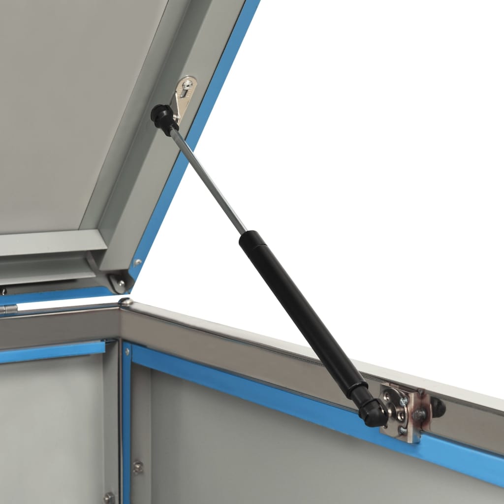 vidaXL Πλαίσιο για Κάδο Απορρ. με Ρόδες 69x77,5x112,5 εκ Αν. Ατσάλι