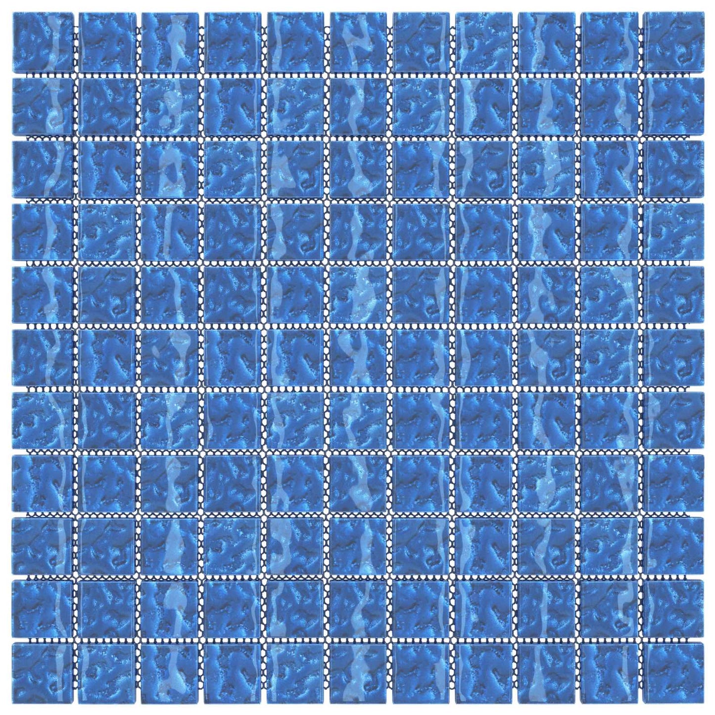vidaXL Μωσαϊκό Πλακάκι 11 τμχ. 50 x 50 cm Μπλε Γυαλί