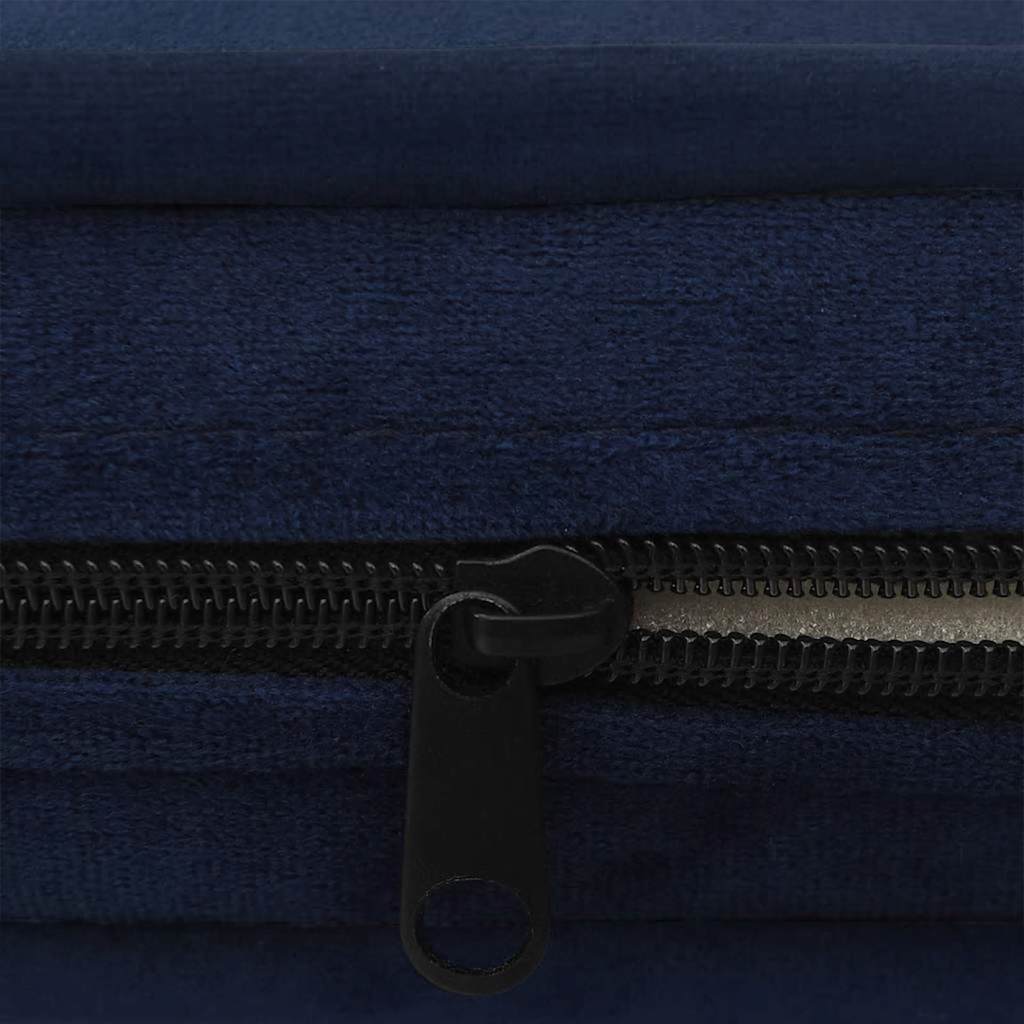 vidaXL Καναπές - Κρεβάτι Σκύλου Μπλε 67 x 47 x 36 εκ. Βελουτέ