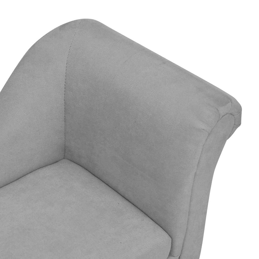 vidaXL Καναπές - Κρεβάτι Σκύλου με Μαξιλάρι Γκρι 83x44x44 εκ. Βελουτέ