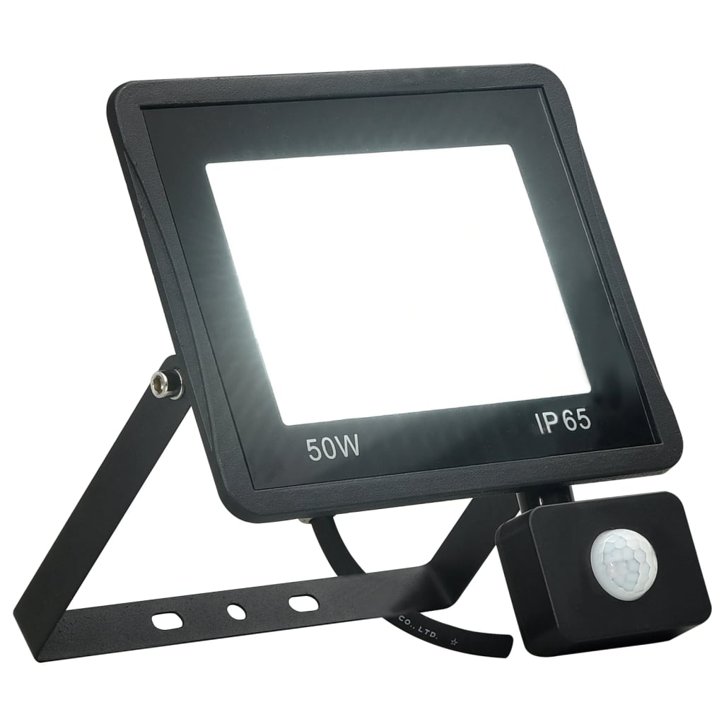 vidaXL Προβολέας LED με Αισθητήρα Ψυχρό Λευκό 50 W