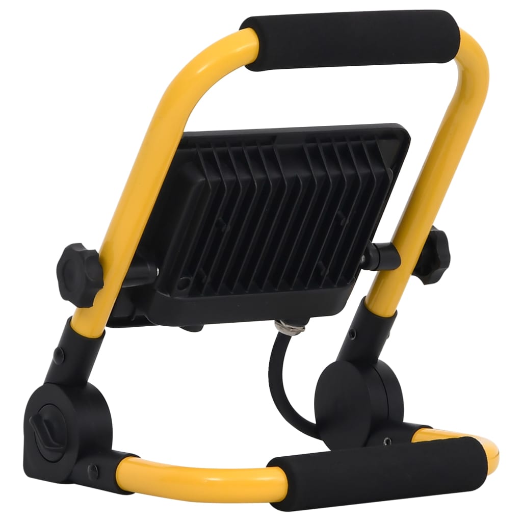 vidaXL Προβολέας LED με Λαβή Θερμό Λευκό 30 W