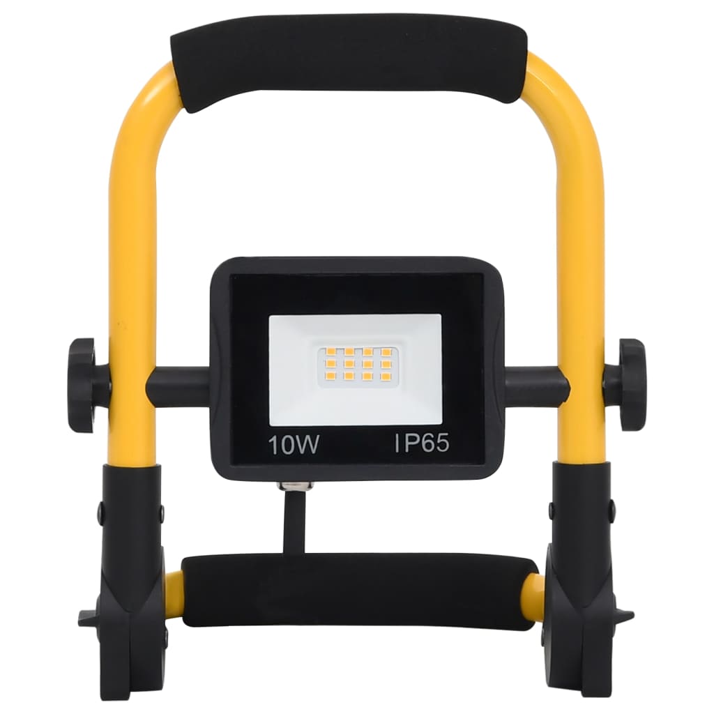 vidaXL Προβολέας LED με Λαβή Ψυχρό Λευκό 10 W