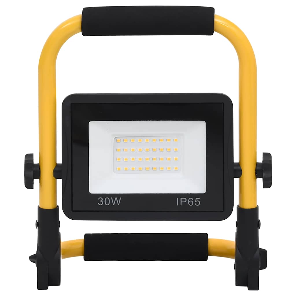 vidaXL Προβολέας LED με Λαβή Ψυχρό Λευκό 30 W
