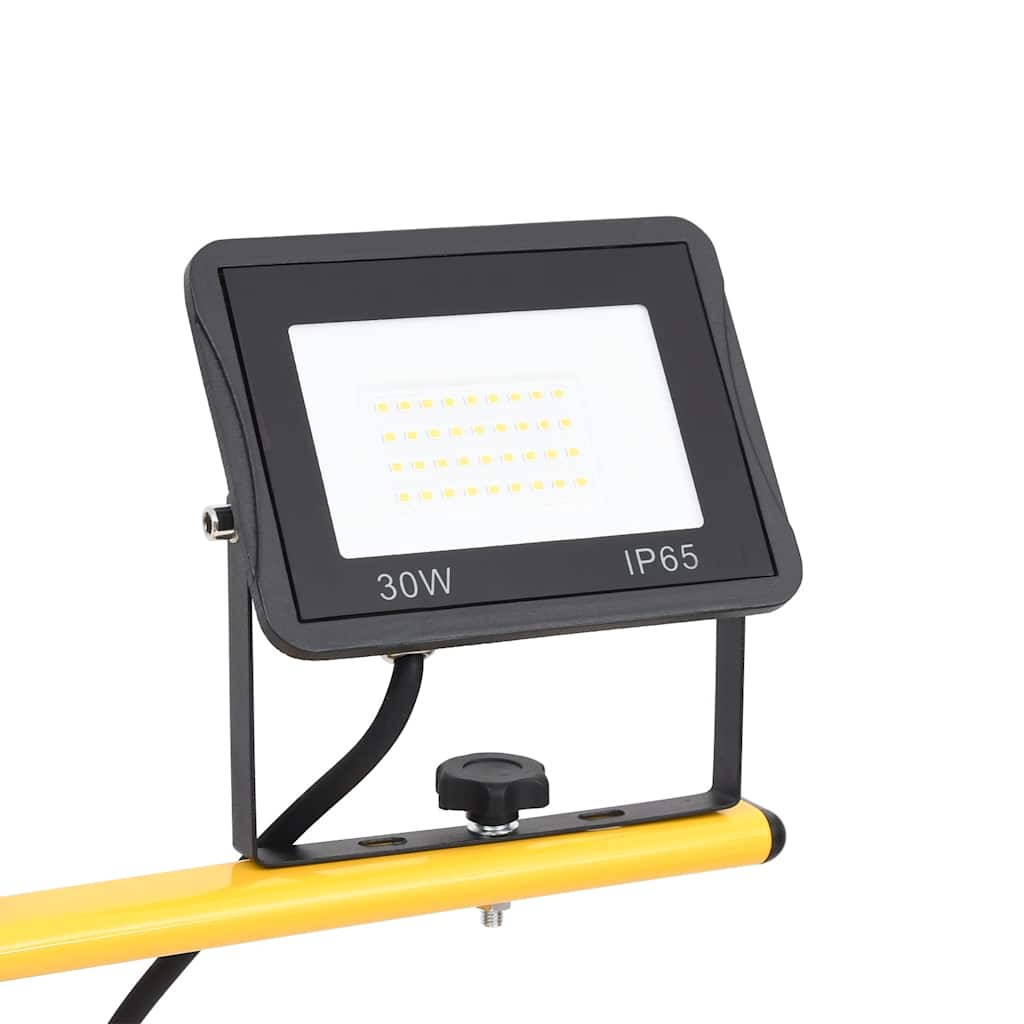 vidaXL Προβολέας LED με Τρίποδο Θερμό Λευκό 2 x 30 W