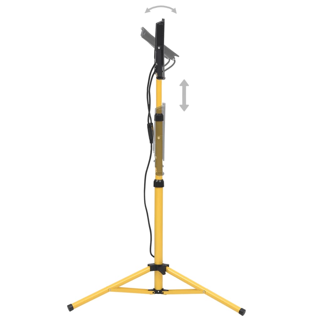 vidaXL Προβολέας LED με Τρίποδο Θερμό Λευκό 2 x 100 W