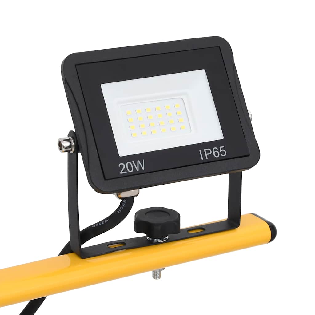 vidaXL Προβολέας LED με Τρίποδο Ψυχρό Λευκό 2 x 20 W