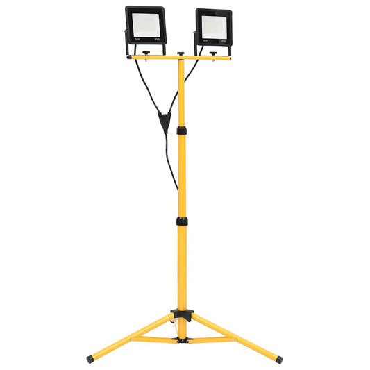 vidaXL Προβολέας LED με Τρίποδο Ψυχρό Λευκό 2 x 50 W