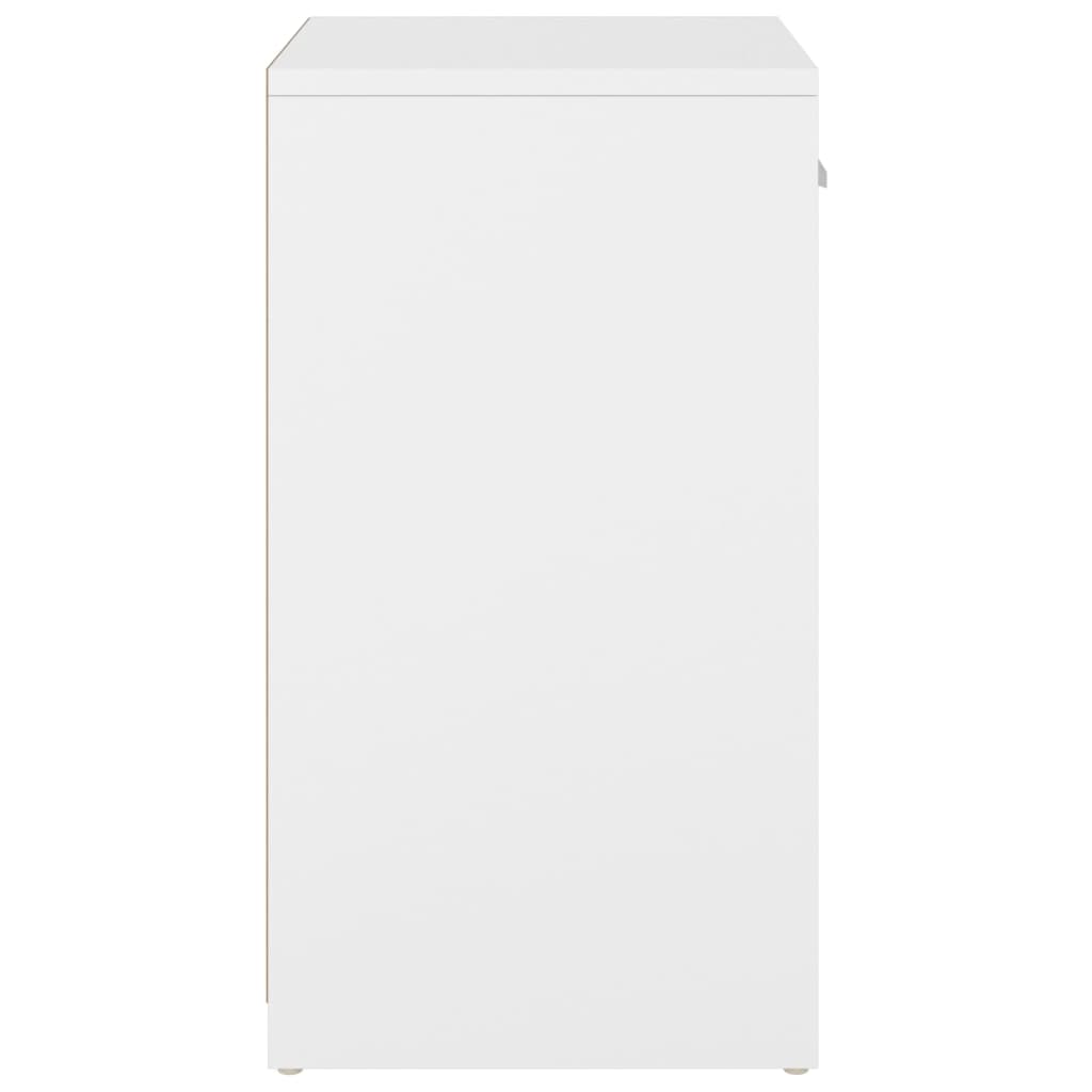 vidaXL Παπουτσοθήκη Λευκή/Sonoma Δρυς 94,5 x 31 x 57 εκ. Επεξ. Ξύλο