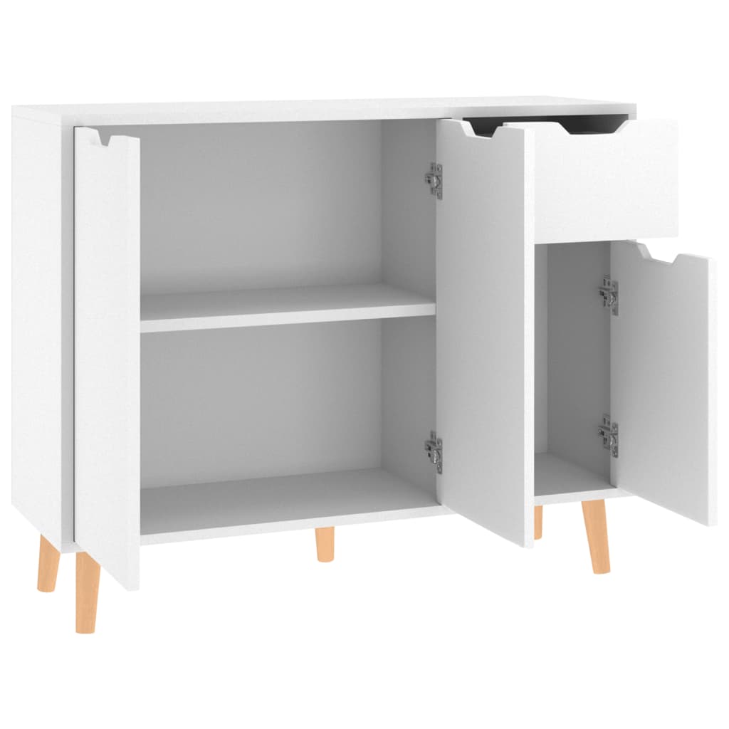 vidaXL Μπουφές Λευκός 90x30x72 εκ. από Επεξεργασμένο Ξύλο