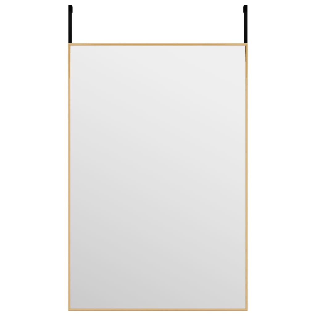 vidaXL Καθρέπτης Πόρτας Χρυσός 40 x 60 εκ. από Γυαλί και Αλουμίνιο