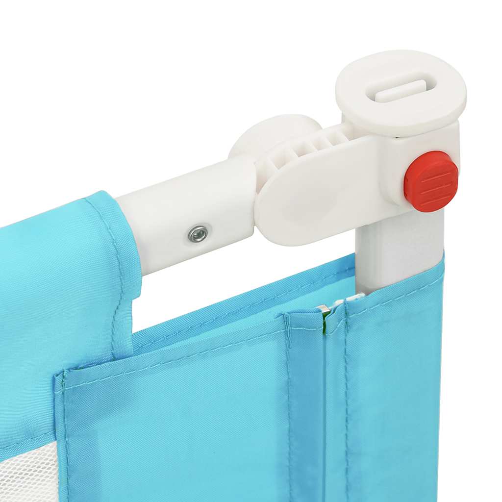 vidaXL Μπάρα Κρεβατιού Προστατευτική Μπλε 190 x 25 εκ. Υφασμάτινη