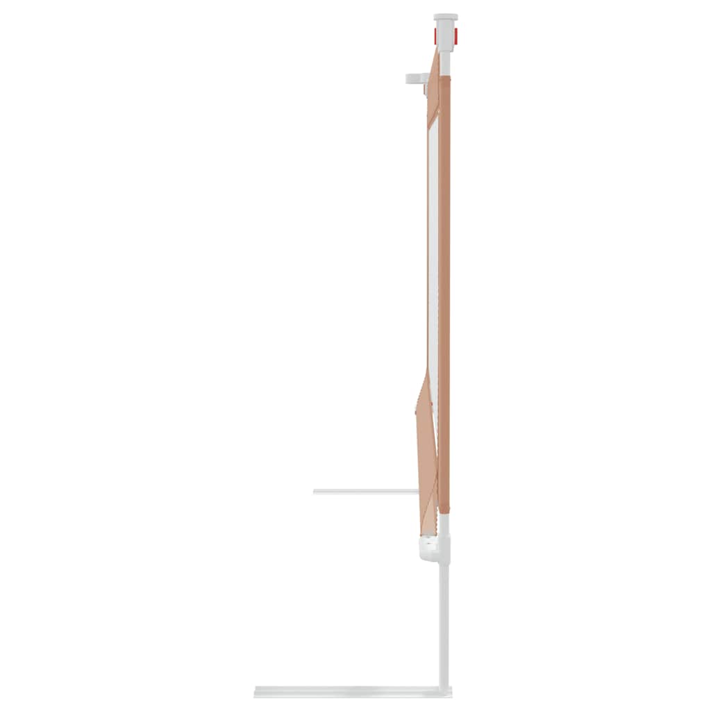 vidaXL Μπάρα Κρεβατιού Προστατευτική Taupe 160 x 25 εκ. Υφασμάτινη