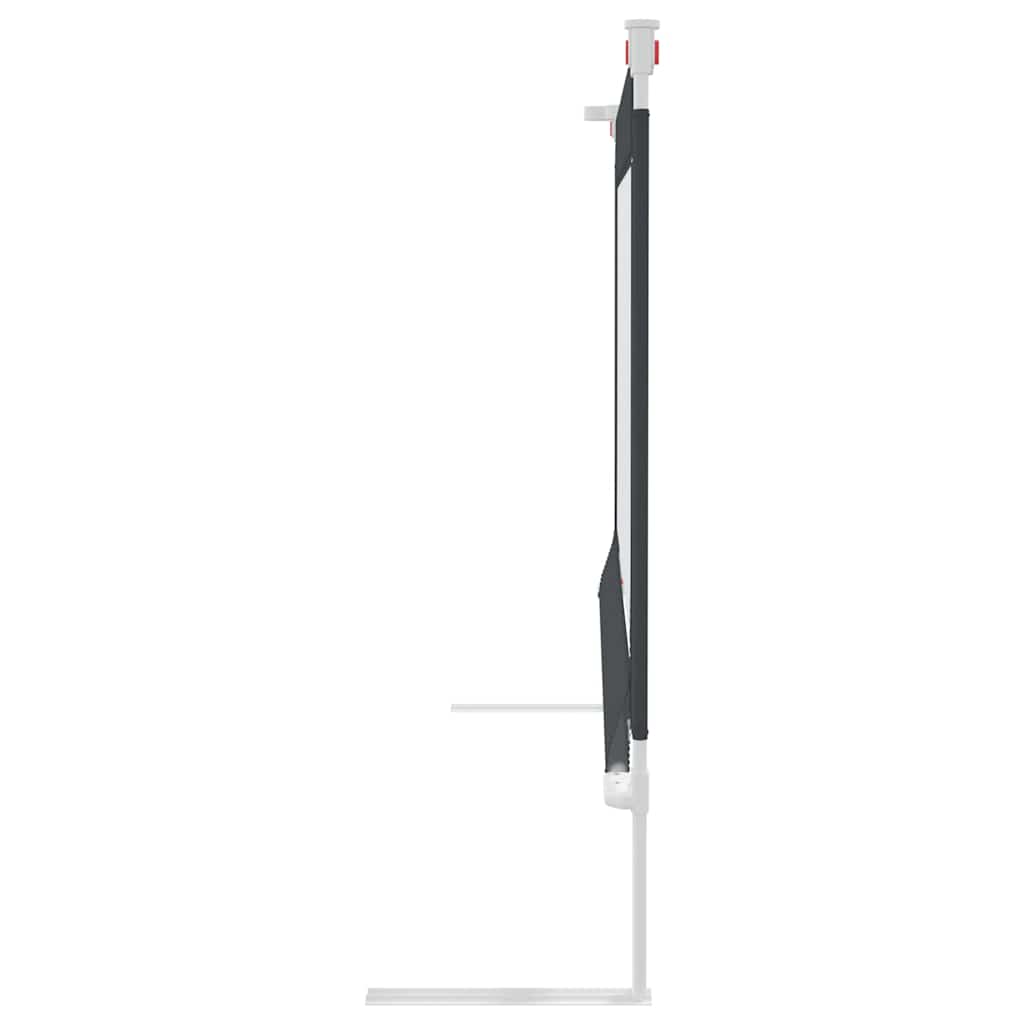 vidaXL Μπάρα Κρεβατιού Προστατευτική Σκούρο Γκρι 100x25 εκ. Υφασμάτινη