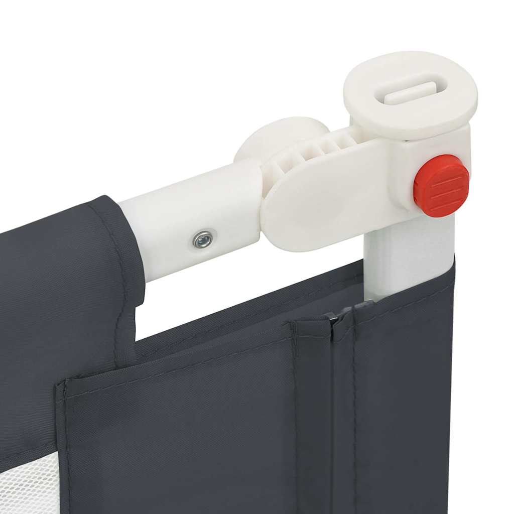 vidaXL Μπάρα Κρεβατιού Προστατευτική Σκούρο Γκρι 120x25 εκ. Υφασμάτινη