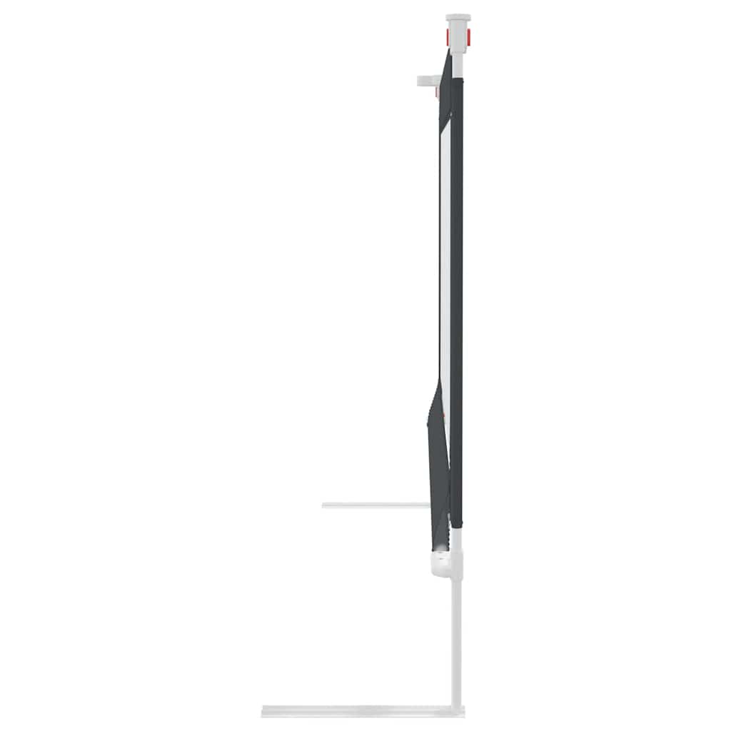 vidaXL Μπάρα Κρεβατιού Προστατευτική Σκούρο Γκρι 150x25 εκ. Υφασμάτινη