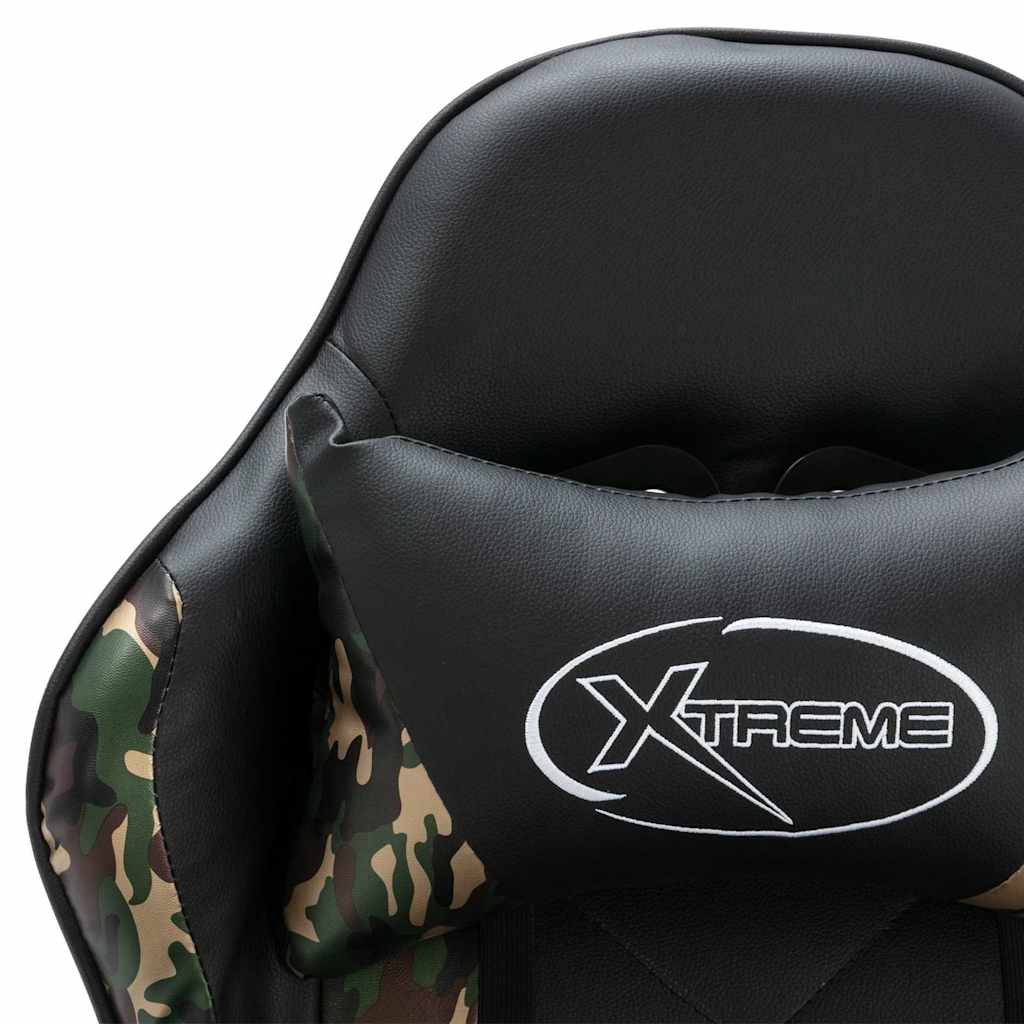 vidaXL Καρέκλα Racing Μαύρο / Παραλλαγή από Συνθετικό Δέρμα