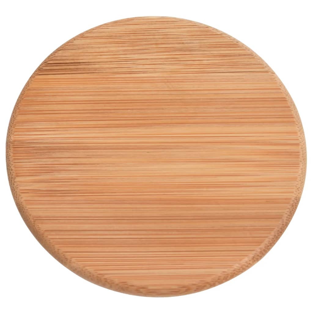 vidaXL Βάζα 4 τεμ. 800 ml Γυάλινα με Καπάκι από Μπαμπού