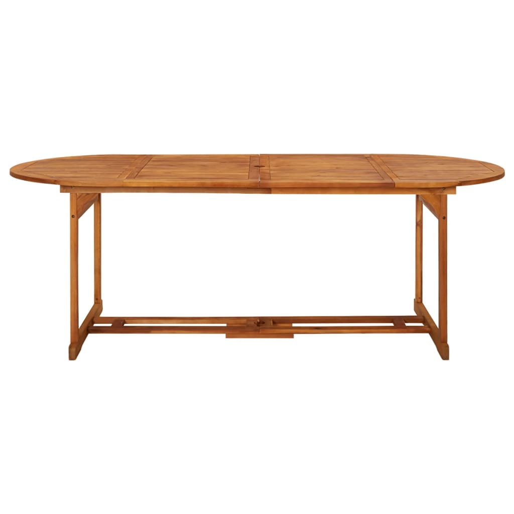 vidaXL Τραπεζαρία Κήπου 220 x 90 x 75 εκ. από Μασίφ Ξύλο Ακακίας