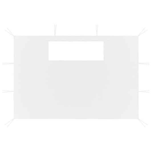 vidaXL Πλαϊνά για Κιόσκι με Παράθυρα 2 τεμ. Λευκά