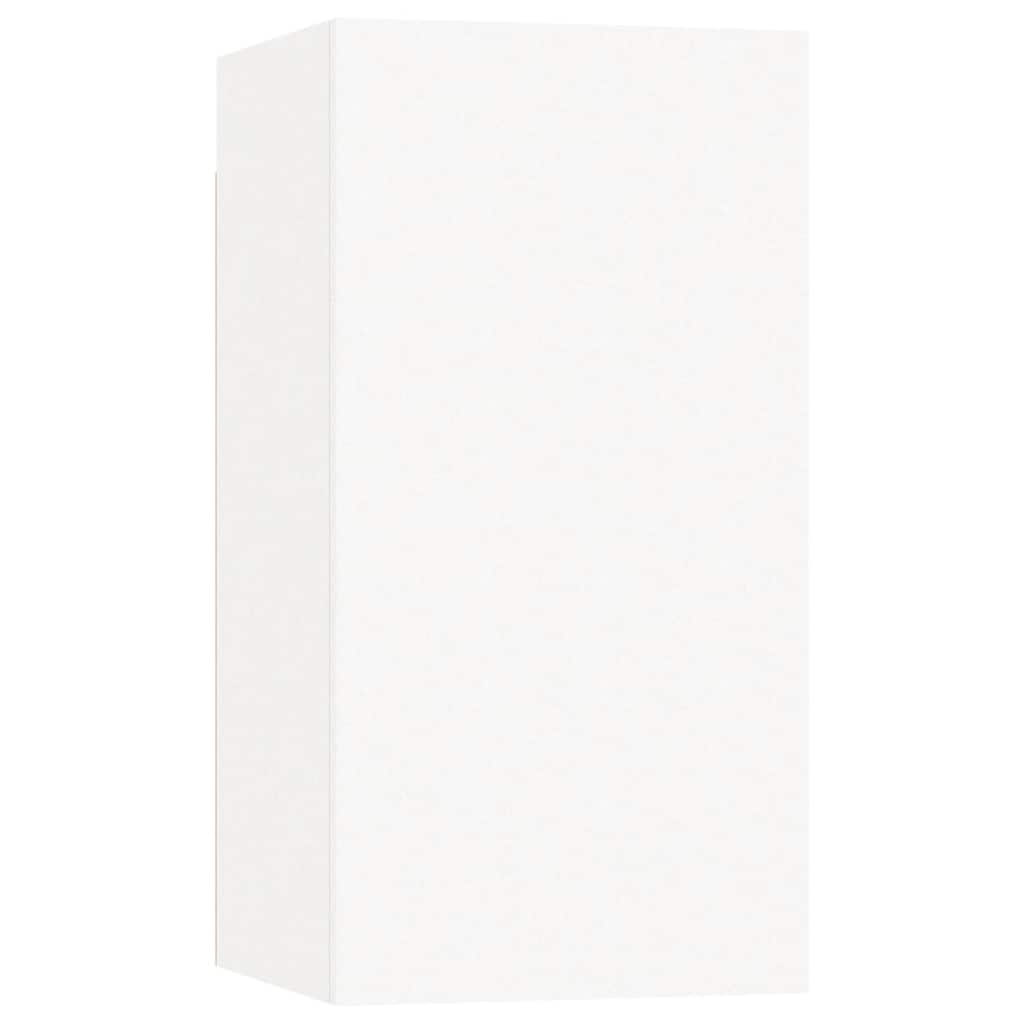 vidaXL Έπιπλα Τηλεόρασης 2 τεμ. Λευκά 30,5x30x60 εκ. από Επεξ. Ξύλο