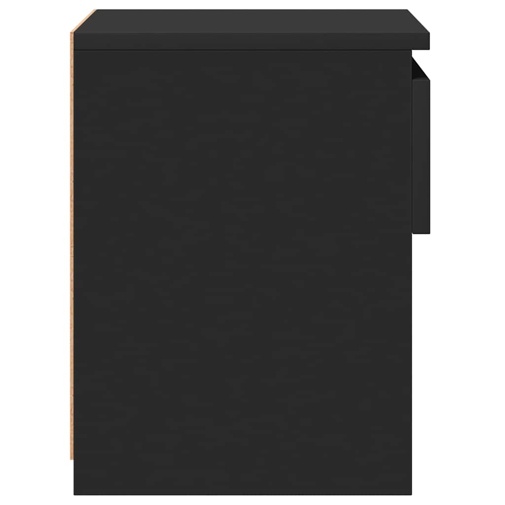 vidaXL Κομοδίνα 2 τεμ. Μαύρα 40 x 30 x 39 εκ. Επεξ. Ξύλο