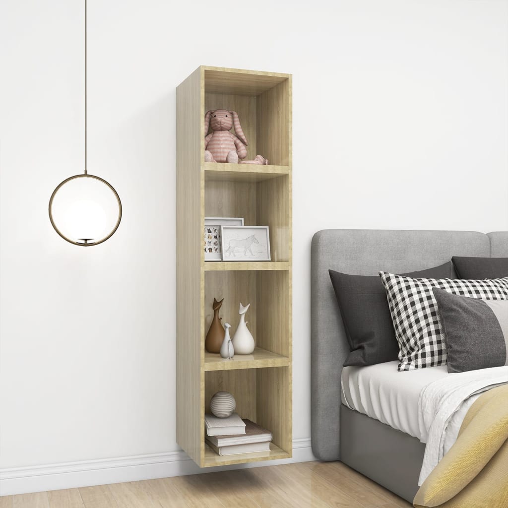 vidaXL Ντουλάπι Τοίχου Sonoma Δρυς 37 x 37 x 37 εκ. από Επεξ. Ξύλο