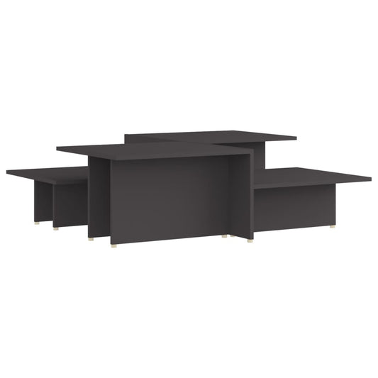 vidaXL Τραπεζάκια Σαλονιού 2 τεμ. Γκρι 111,5x50x33 εκ. Επεξεργ. Ξύλο