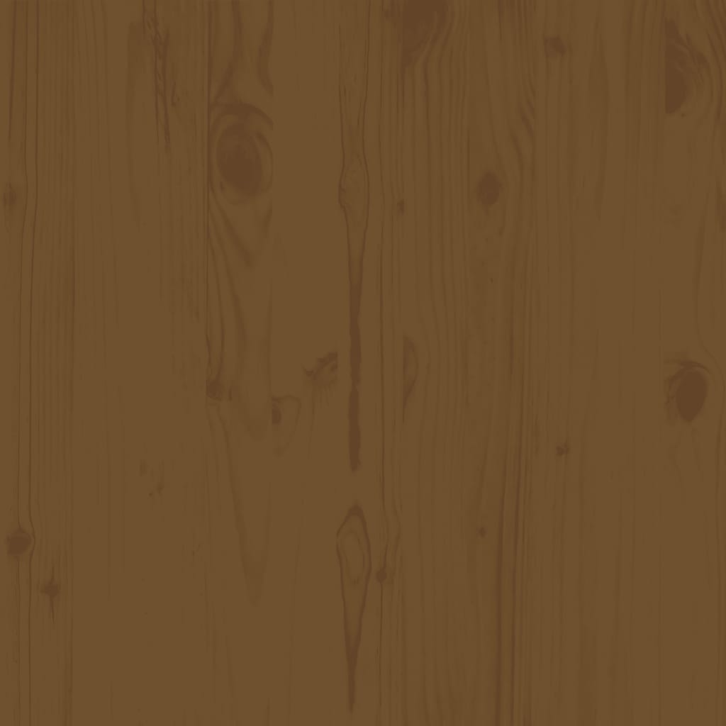 vidaXL Υποπόδιο Κήπου Καφέ Μελί 70 x 70 x 30 εκ. από Μασίφ Ξύλο Πεύκου