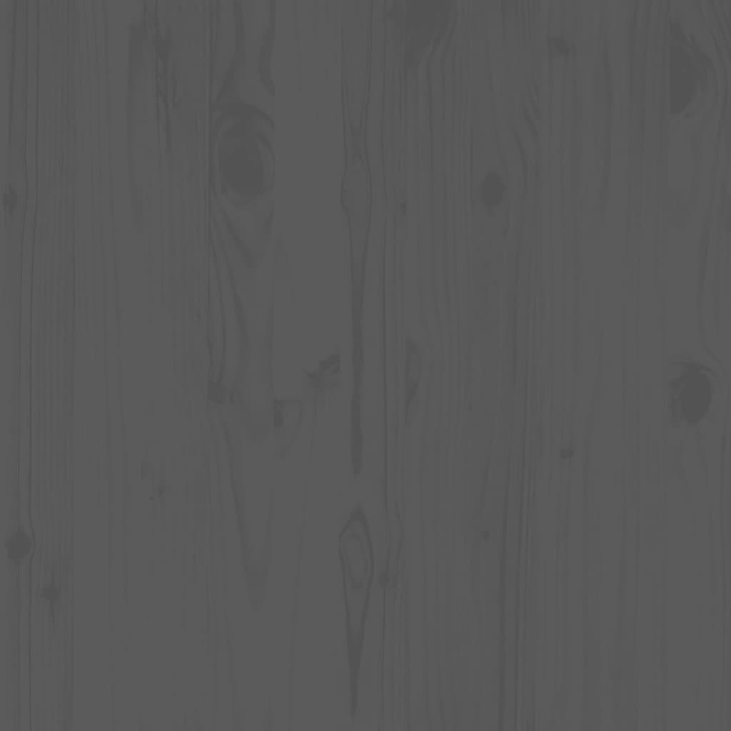 vidaXL Καναπέδες Κήπου Γωνιακοί 2 τεμ. Γκρι από Μασίφ Ξύλο Πεύκου