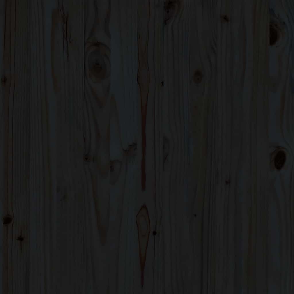 vidaXL Καναπέδες Κήπου Μεσαίοι 2 τεμ. Μαύροι από Μασίφ Ξύλο Πεύκου