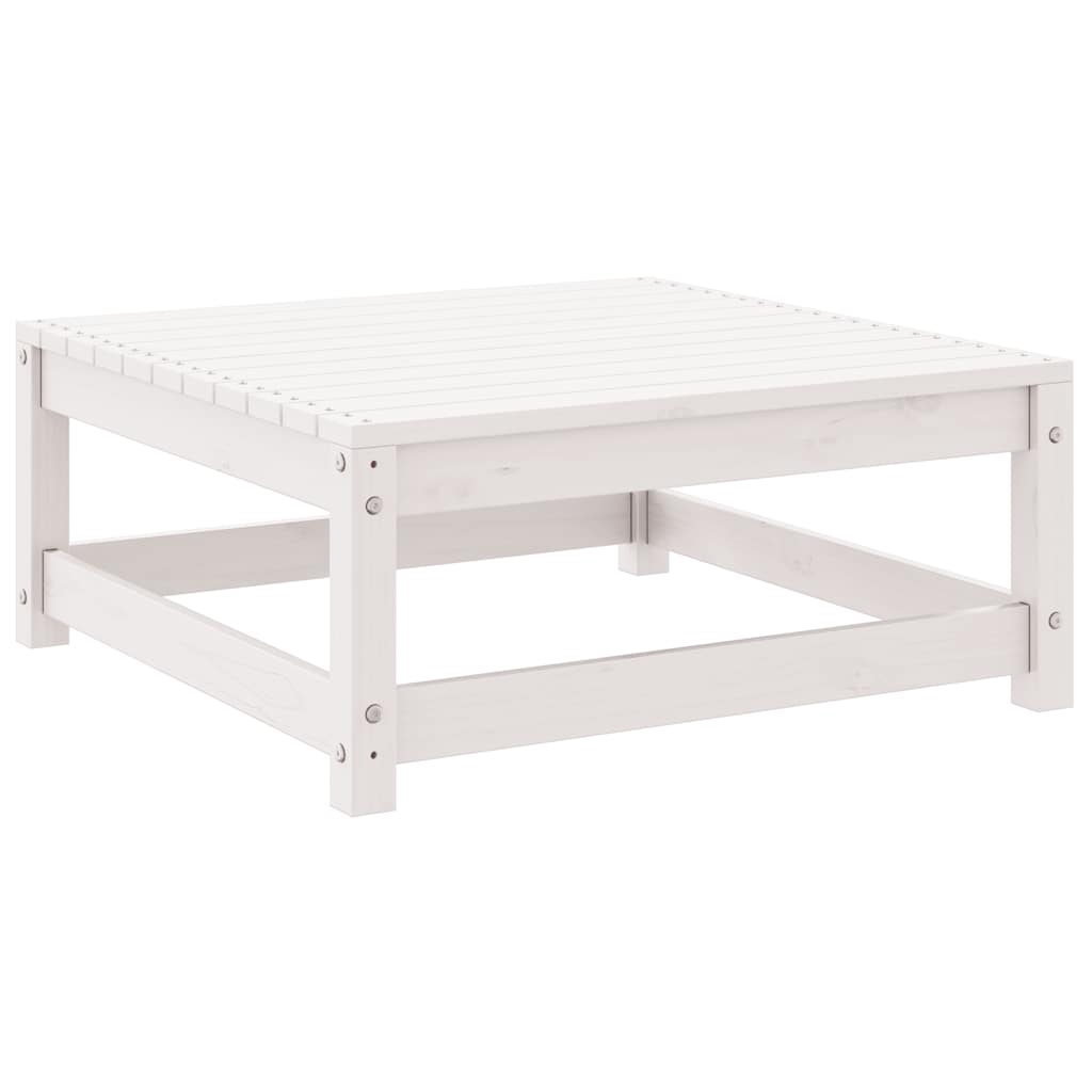 vidaXL Σαλόνι Κήπου Σετ 2 Τεμαχίων Λευκό από Μασίφ Ξύλο Πεύκου