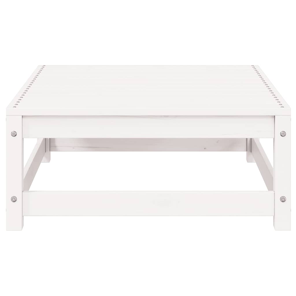 vidaXL Σαλόνι Κήπου Σετ 2 Τεμαχίων Λευκό από Μασίφ Ξύλο Πεύκου