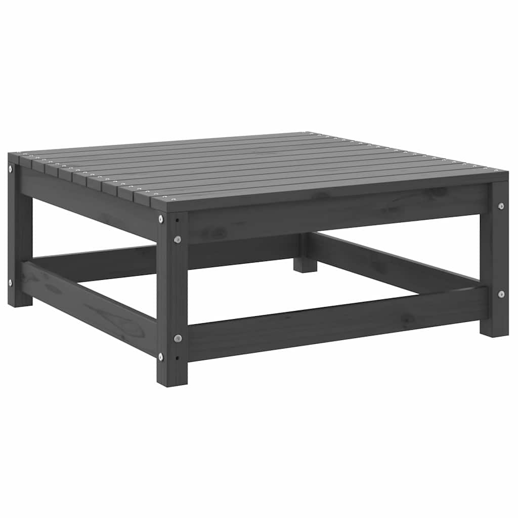 vidaXL Σαλόνι Κήπου Γκρι Σετ 2 Τεμαχίων από Μασίφ Ξύλο Πεύκου