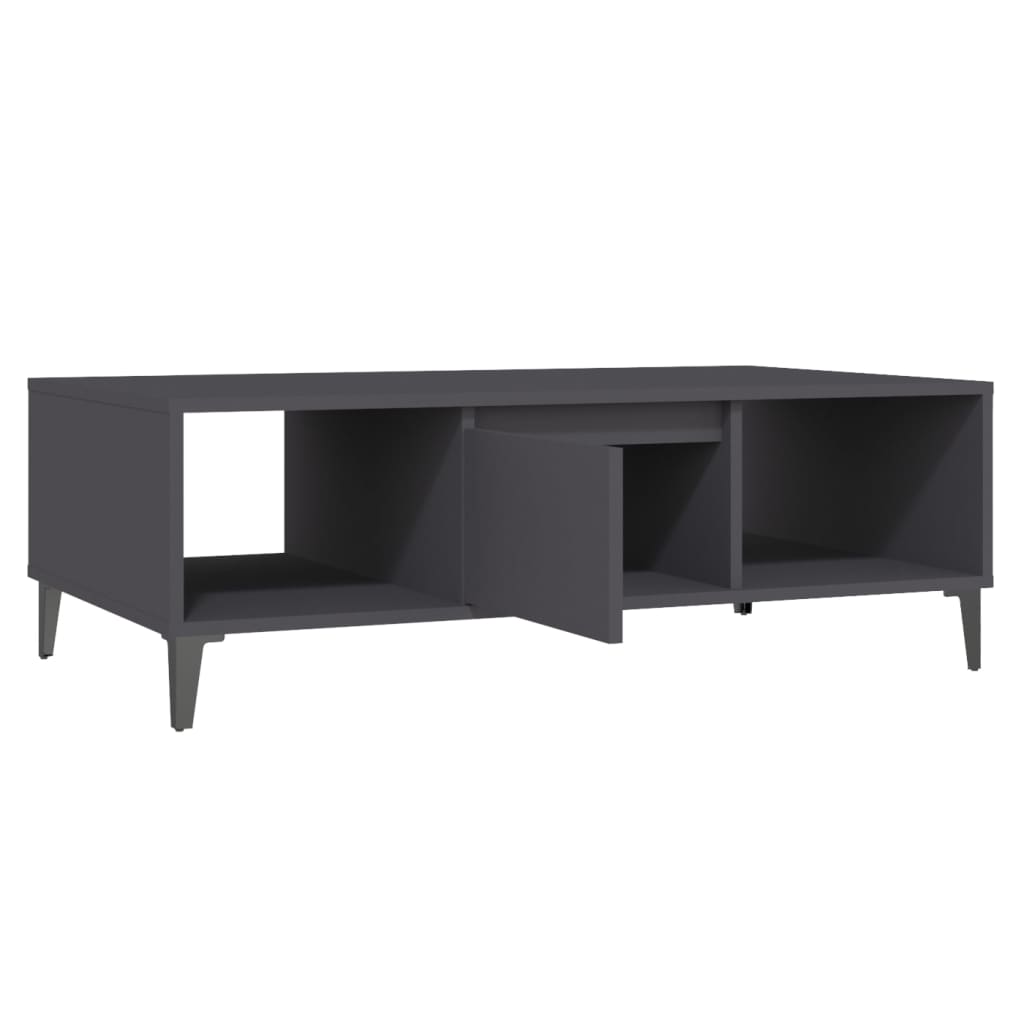 vidaXL Τραπεζάκι Σαλονιού Γκρι 103,5 x 60 x 35 εκ. από Επεξ. Ξύλο