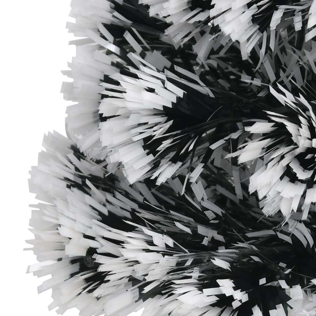 vidaXL Χριστουγεν. Δέντρο Προφωτισμένο Οπτικές Ίνες Πράσινο/Λευκό 64εκ