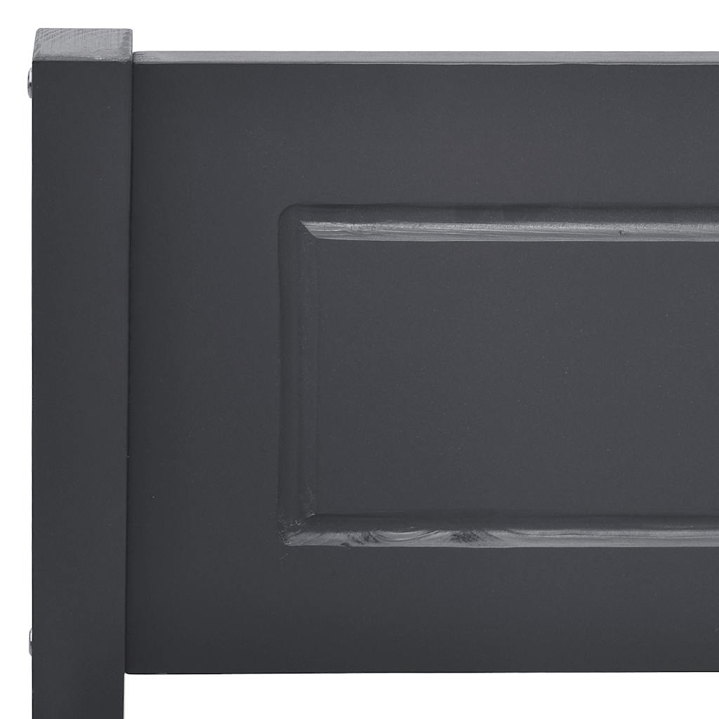 vidaXL Πλαίσιο Κρεβατιού Γκρι 180 x 200 εκ. από Μασίφ Ξύλο Πεύκου