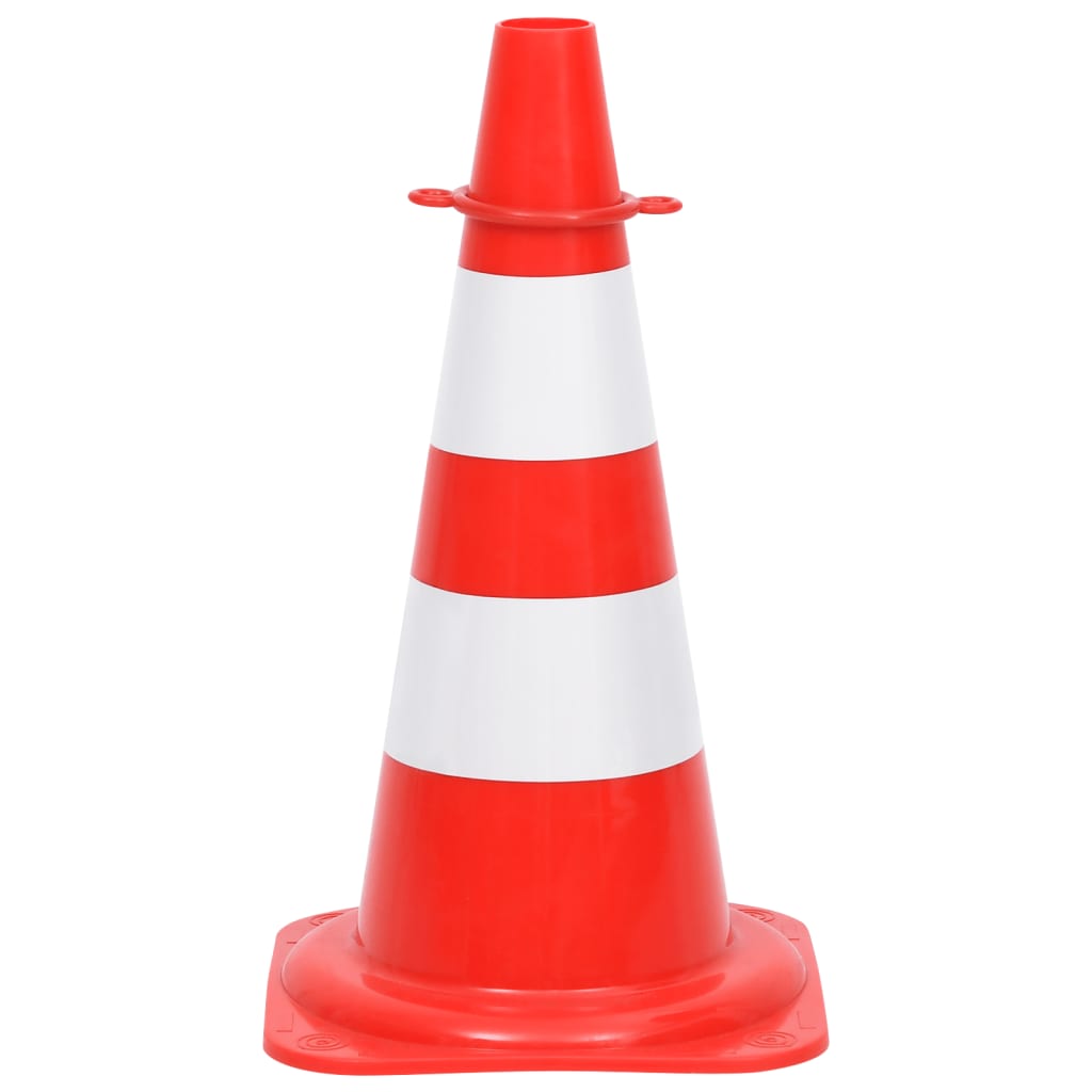 vidaXL Σετ Κώνοι Σήμανσης με Κόκκινη / Λευκή Αλυσίδα 10 Μέτρων
