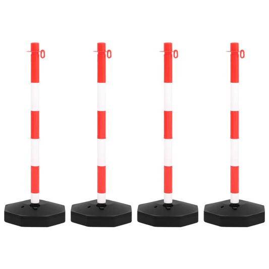 vidaXL Σετ Κολόνες Σήμανσης με Πλαστική Αλυσίδα 10 Μέτρων