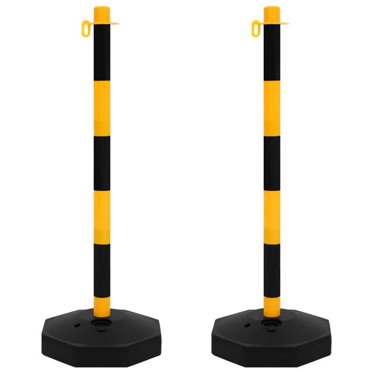 vidaXL Σετ Κολόνες Σήμανσης με Πλαστική Αλυσίδα 10 Μέτρων