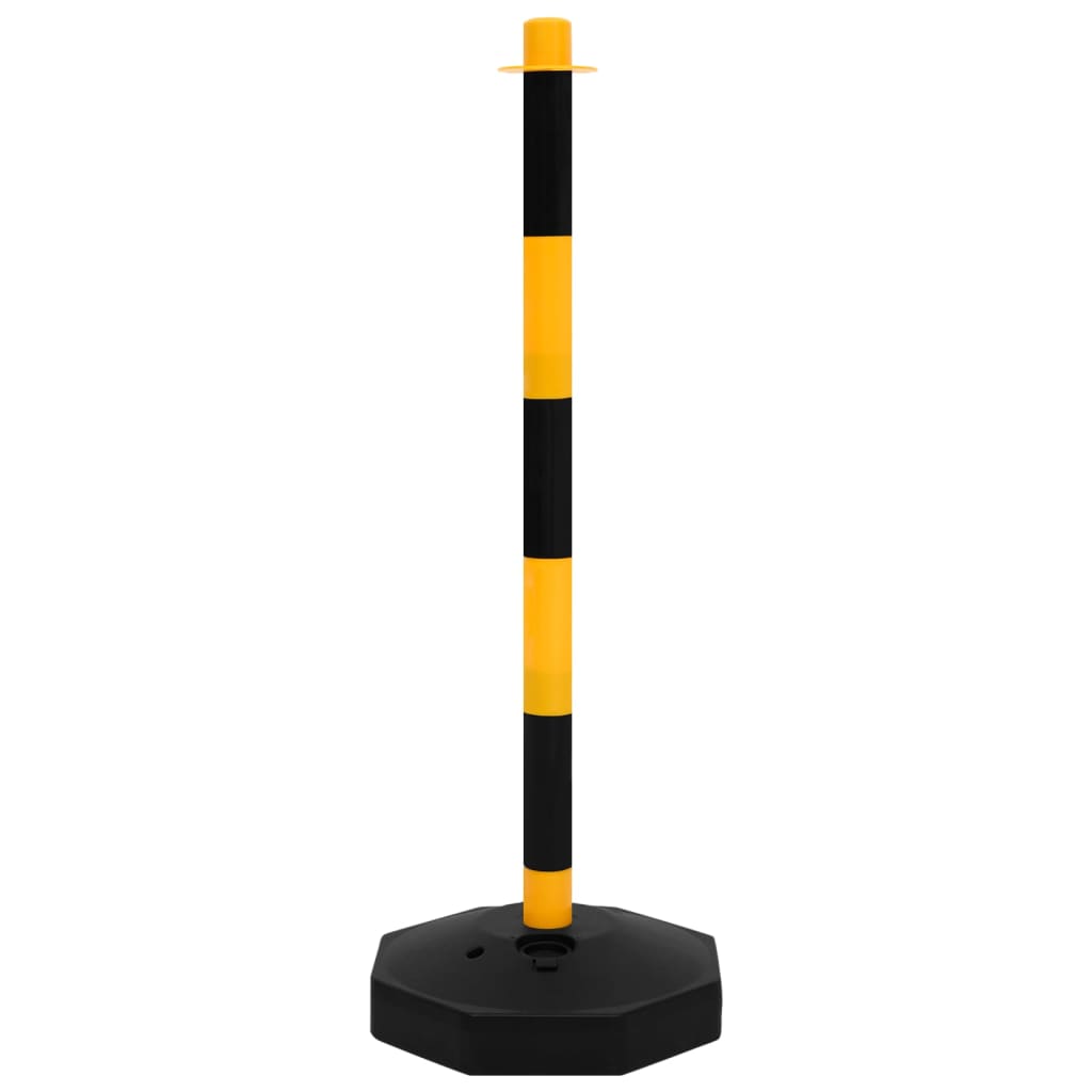 vidaXL Σετ Κολόνες Σήμανσης με Πλαστική Αλυσίδα 10 Μέτρων