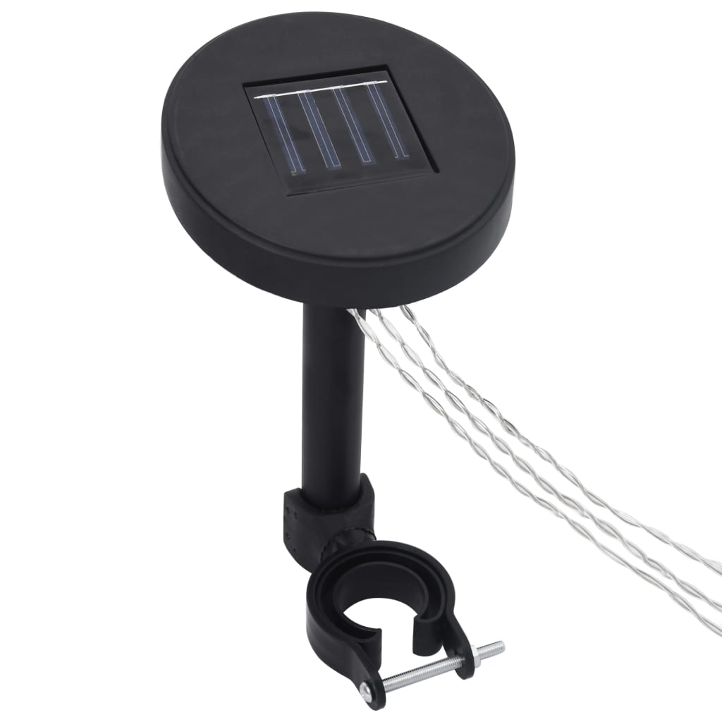 vidaXL Κιόσκι με Φωτάκια LED Κρεμ 3 x 3 μ. Υφασμάτινο