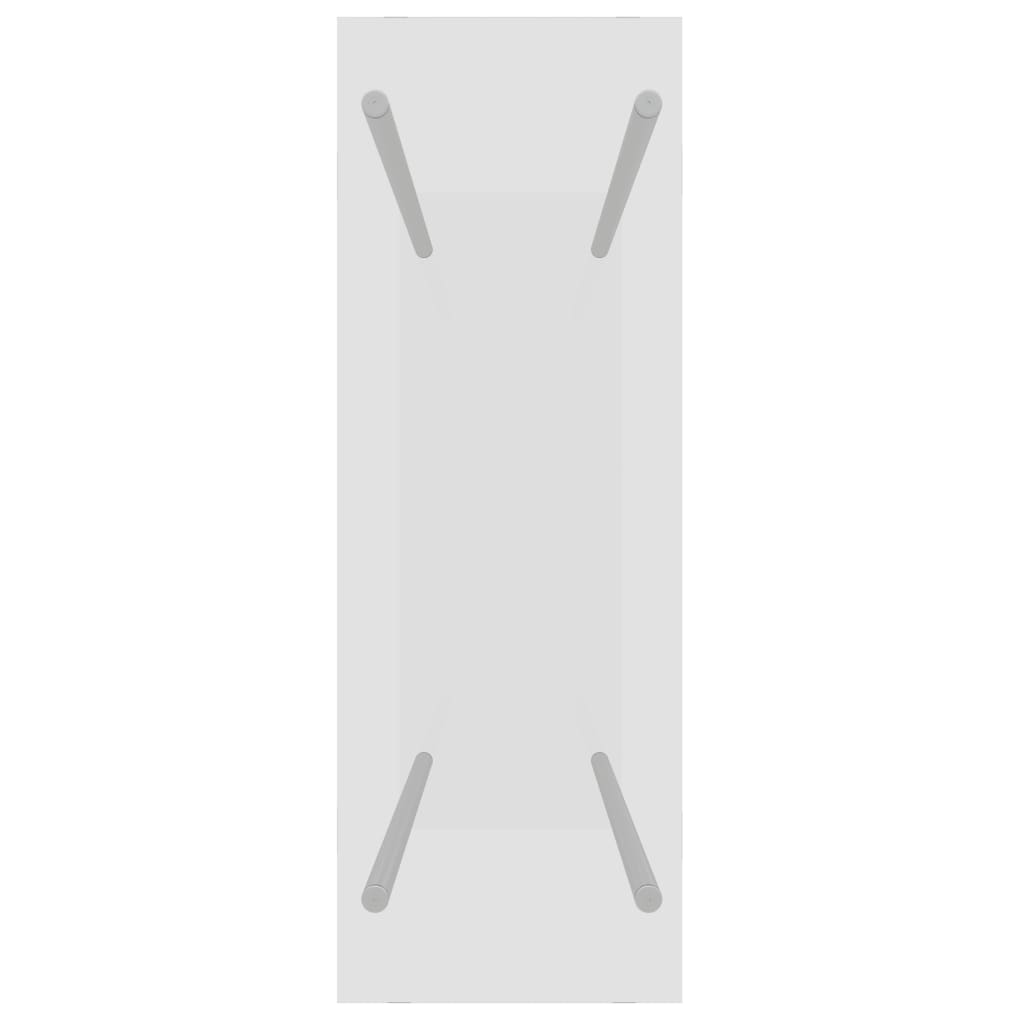 vidaXL Ράφι Καυσόξυλων Διαφανές 80 x 35 x 100 εκ. από Ψημένο Γυαλί