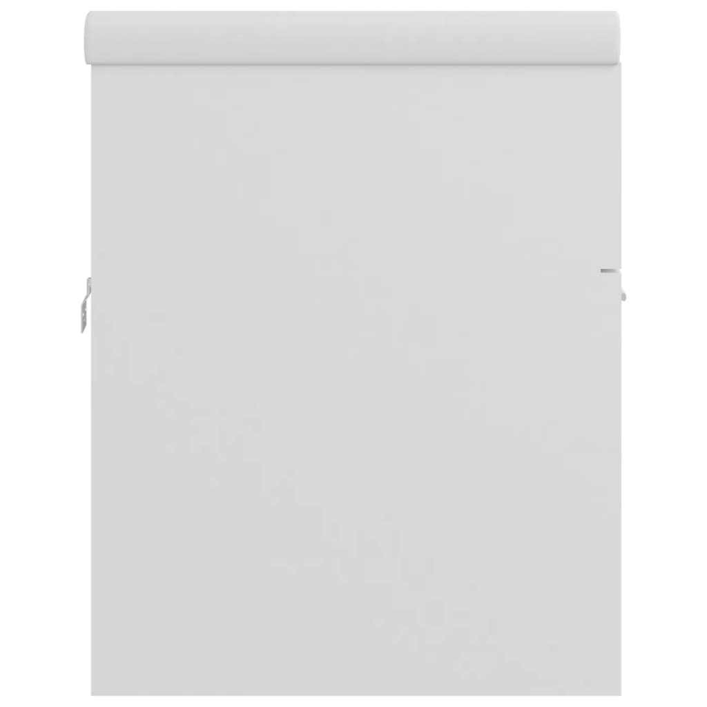 vidaXL Ντουλάπι Μπάνιου με Νιπτήρα Λευκό από Επεξ. Ξύλο