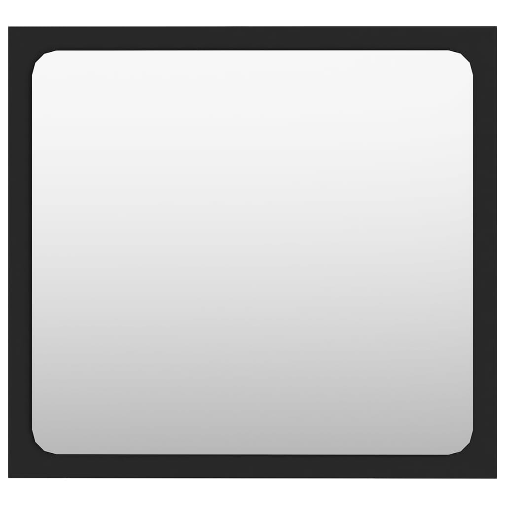 vidaXL Σετ Επίπλων Μπάνιου Μαύρο από Μοριοσανίδα