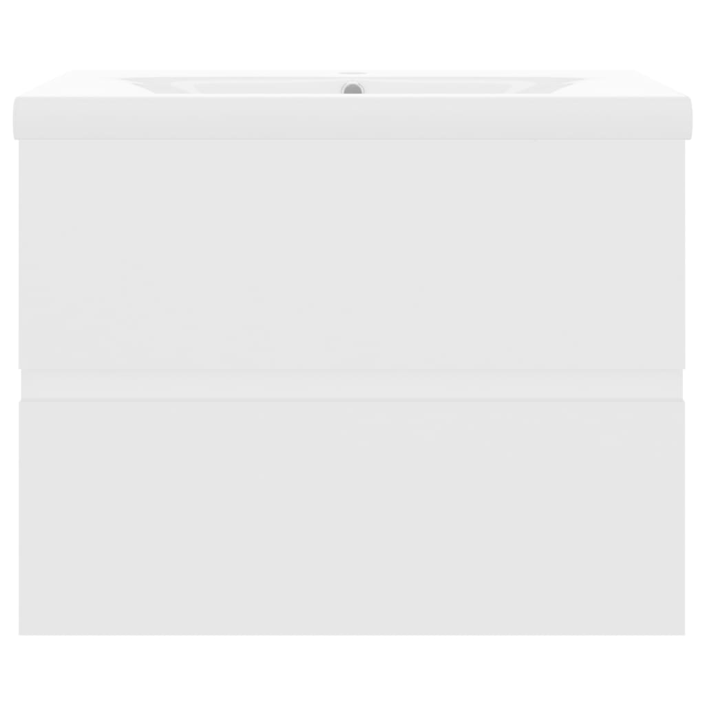 vidaXL Ντουλάπι Μπάνιου με Νιπτήρα Λευκό από Επεξ. Ξύλο