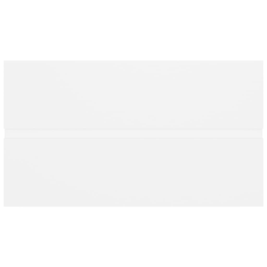 vidaXL Ντουλάπι Μπάνιου με Νιπτήρα Λευκό από Επεξ. Ξύλο