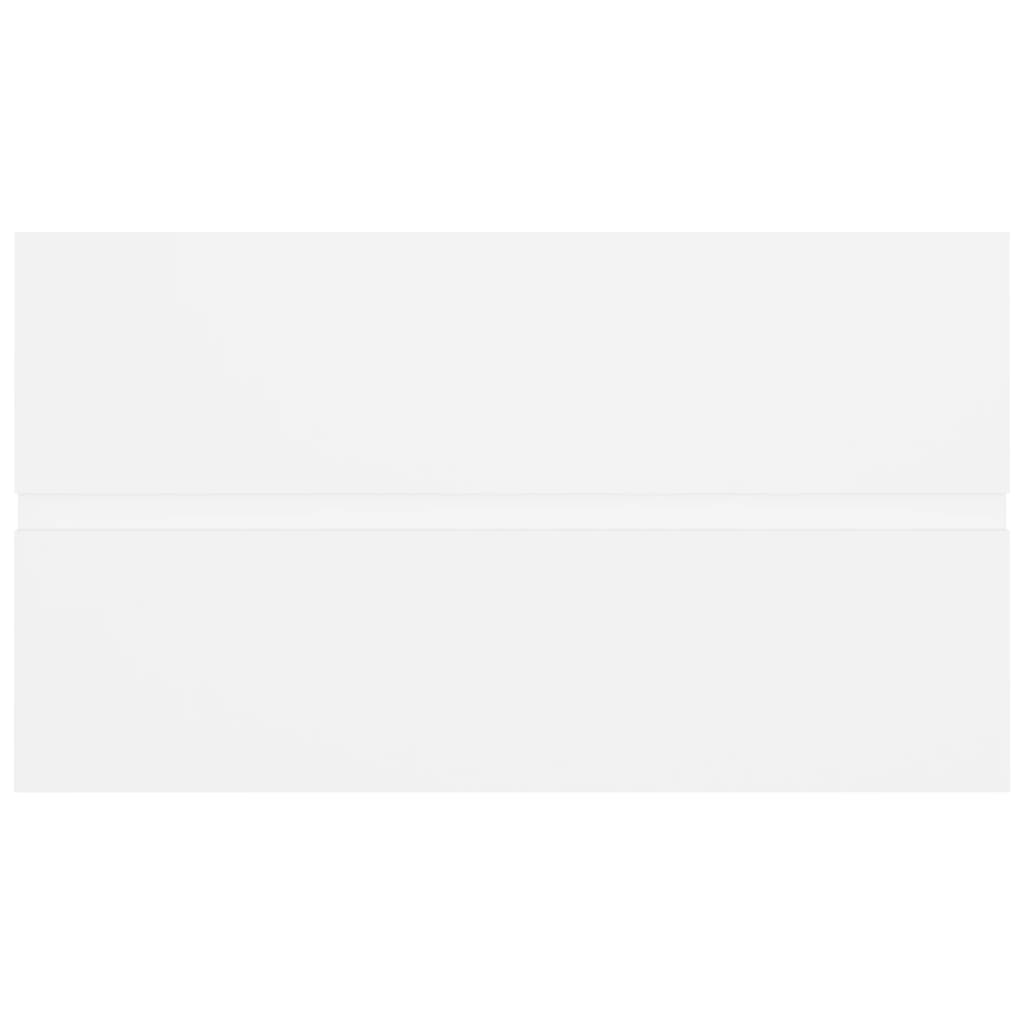 vidaXL Ντουλάπι Μπάνιου με Νιπτήρα Λευκό από Επεξεργασμένο Ξύλο